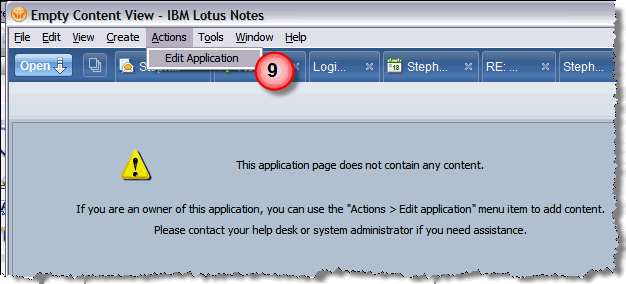 The empty application The empty application
